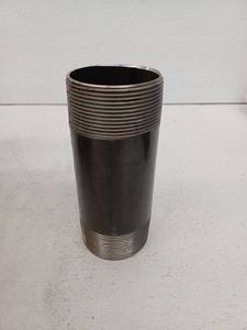 lot 13430 image: 3x8 Inch Pipe Nipple, Black, 7 Pack