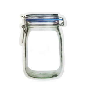 lot 12736 image: Kikkerland Zipper Bag, Mason Jar Bag, Large
