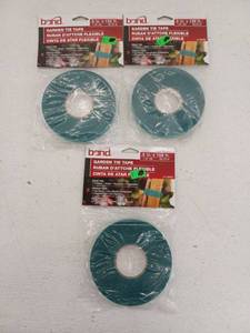 lot 12744 image: Bond 150ft Tie Tape for Plant Support, 3 Pack