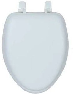 lot 12753 image: Glacier Bay Elongated Easy Release Toilet Seat in White