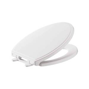 lot 12758 image: American Standard Transitional Elongated Luxury Toilet Seat in White