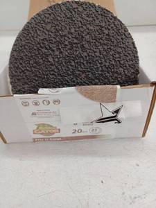 lot 12765 image: Gator 20 Grit, 6 Inch Hook and Loop Sanding Discs