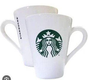 lot 12826 image: Starbucks White Coffee Mug with Green Logo, Lot of 3