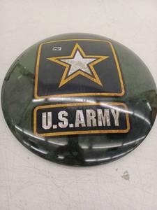 lot 12829 image: United States Army Large Round Dome Signmancave Army Strong