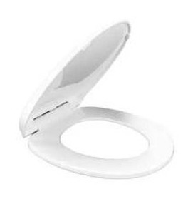 lot 12834 image: Glacier Bay Round Slow Close Toilet Seat in White