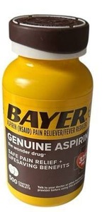 lot 12840 image: Bayer Aspirin Pain Reliever 325mg - 500 Tablets, 2 Pack, BB 42025