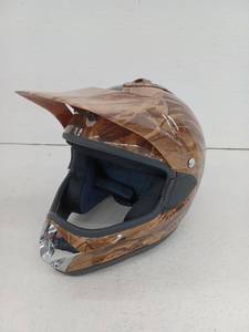 lot 12843 image: Sunl Medium Motorcycle Helmet, Maple