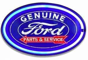 lot 12849 image: Ford LED Wall Decor Sign