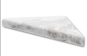 lot 12860 image: FlexStone 15 in. Corner Shelf Niche in Calypso, 2 Pack