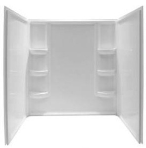 lot 12879 image: Set Of 2 Shower Wall Panel, Approximately 30x72, White