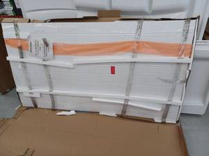 lot 12880 image: DreamLine QWALL-VS 42-in W x 76-in H White 2 Piece Glue Up Shower Corner Wall Panel