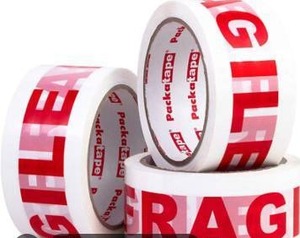 lot 12887 image: Fragile Printed Packing Tape 12 Rolls