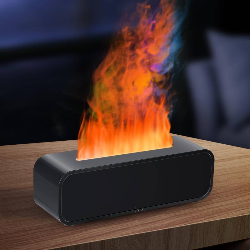 lot 56457 image: 7Color Flame Diffuser, Bonfire and Fireplace 10.7 3 3.1 - Retail $30