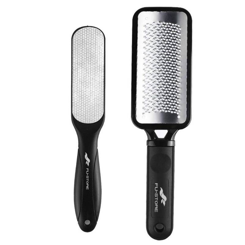 lot 62382 image: Pack Foot Files Callus Remover Stainless Steel Foot Rasp and Dual Sided Feet File Professional Scrubber Pedicure Tools Premium for Feet Care Remove Hard Skin - Retail $9