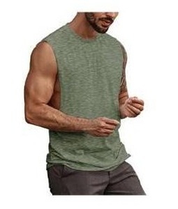 lot 45931 image: Mens Sleeveless Workout Tank Top Cut Off Gym Shirt - Retail $8