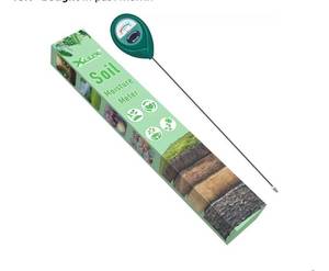 lot 45943 image: Long Probe Deep Use Soil Moisture Meter, Water Monitor Indicator Sensor, Hygrometer for Outdoor Indoor Large Pot Plants, Flower, Gardening, Farming - Retail $15