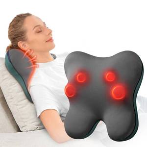 lot 45954 image: Back Massager with Heat FSA EligibleHSA Eligible, EZBack Corded Back Massager for Pain Relief Deep Tissue, Shiatsu Back and Neck Massage Pillow, Soothing Full-Body Relief for Women Men - Retail $56