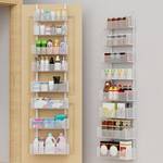 Over The Door Organizer, 8-tier Metal Door Organizer Hanging with Adjustable Baskets, Behind The Door Storage for Bedroom Closet Bathroom Pantry Cabinet Kitchen, White - Retail: $50