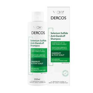 lot 2510 image: VICHY Dercos Anti Dandruff Shampoo, Dry Scalp Treatment and Itch Relief. Prescription Strength Comparable to 2% Ketoconazole, for Mild to Severe Dandruff-Prone Hair & Flaky, Itchy Scalps, 6.76 Fl. Oz - Retail $20