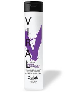 lot 2536 image: Celeb Luxury Viral Purple Colorwash, Color Depositing Shampoo with Bondfix Bond Rebuilder, Semi Permanent Hair Colour Glaze, Vegan Hair Dye, Maintains and Refreshes Bold Purple Color - Retail $37
