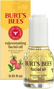 lot 2545 image: Burts Bees Gua Sha Face Oil With Rosehip Seed Extract, Reduces Appearance of Fine Lines and Wrinkles, Use with Ice Roller & Facial Tools, Natural Origin Skin Care, 0.51 fl. oz. - Retail $16