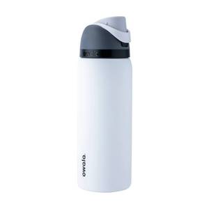 lot 2582 image: Owala 32oz FreeSip Stainless Steel Water Bottle - Sleek - Retail $38