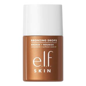 lot 2613 image: e.l.f. SKIN Bronzing Drops, Liquid Face Tinted Serum with Vitamin E & Sunflower Oil, Vegan & Cruelty-Free, Fair Gold - Retail $13