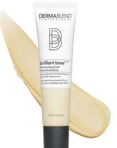 lot 2616 image: Dermablend Brilliant Base Illuminating Primer Face Makeup, Formulated with Niacinamide, Shea Butter, and Glycerin, Enriched with Vitamin C and E Derivatives, Provides Long Lasting Radiance, 1 Fl Oz - Retail $30