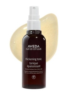 lot 2638 image: Aveda Thickening Tonic  Instantly Thickens Hair  Spray for Thin and Fine Hair  with Wheat, Corn, and Certified Organic Amla  96% Naturally Derived, 3.4 Fl Oz - Retail $37