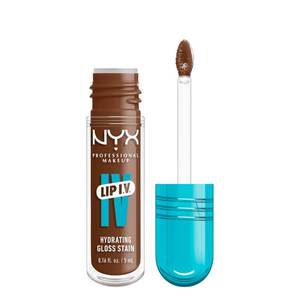 lot 2653 image: NYX PROFESSIONAL MAKEUP Lip IV Hydrating Glossy Lip Stain, Long-Lasting, Tinted, Vegan Formula with 12 HR Hydration - Splash N Spice (Brown) - Retail $10