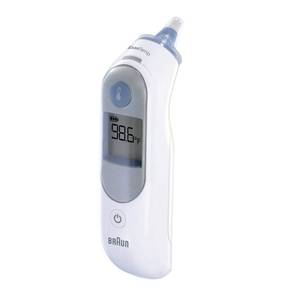 lot 2675 image: Braun ThermoScan 5 Ear Thermometer, Digital Display, Baby and Infant Thermometer with ExacTemp Stability Indicator for Professional Accuracy, Recommended by Pediatricians - Retail $44