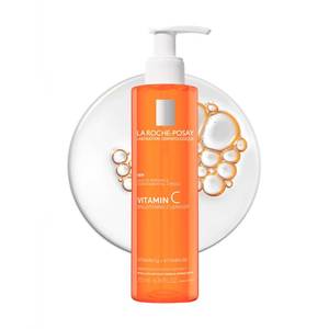 lot 2683 image: La Roche-Posay Vitamin C Brightening Face Wash, Gentle Foaming Facial Cleanser with Vitamin Cg and Vitamin B3 to Brighten and Even Skin Tone, Vitamin C Face Wash that Cleanses Dirt & Makeup, 200ml - Retail $27