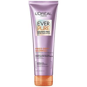 lot 2715 image: LOreal Paris EverPure Frizz-Defy Sulfate Free Shampoo with Marula Oil - 8.5 fl oz Smoothing, Shine Enhancing, Daily Use, Gel - Retail $43