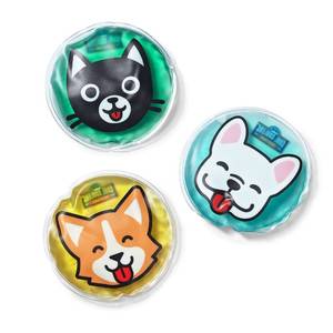 lot 2717 image: Fit & Fresh Cool Coolers Childrens Boo Boo Flexible Gel Ice Pack, 4x4, Reusable Cold Compress for Minor Injuries, 3 Pack, Cats & Dogs, Small, Assorted Characters - Retail $8