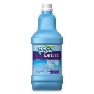 lot 2726 image: Swiffer WetJet Multi-Purpose Floor and Hardwood Liquid Cleaner Solution Refill  Open Window Fresh Scent  42.2 fl oz