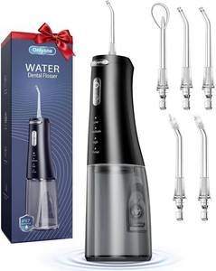 lot 2745 image: Onlyone Rechargeable Cordless Water Flosser with Adjustable Water Pressure for Daily Oral Care, Power Dental Flosser for Home and Travel Use, Portable Oral Irrigator for Sensitive Gums and Braces Care - Retail $28