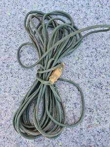 lot 120 image: Heavy Duty Green Garden Hose with Brass Connector