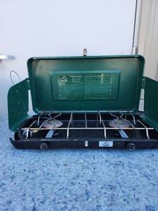lot 136 image: Hillary 2-Burner Propane Camping Stove