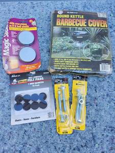lot 159 image: BBQ Grill Cover and Furniture Hardware Accessories Bundle