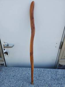 lot 169 image: Handcrafted Wooden Walking Stick - 38 Inches Long