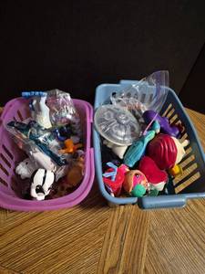 lot 227 image: Mixed Toy Lot Collection with Action Figures and Fast Food Toys