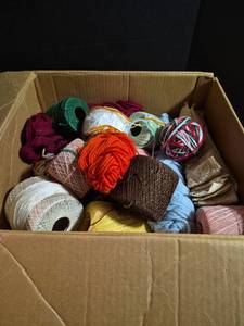 lot 246 image: Mixed Yarn Collection for Knitting and Crochet Projects