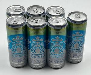lot 101 image: Starbucks Iced Energy Blueberry Lemonade Sparkling Drink 7-Pack