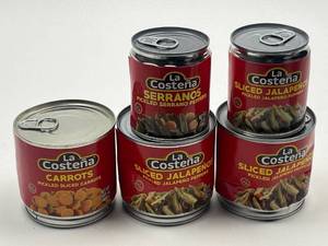lot 164 image: La Coste�a Mexican Pickled Vegetables Variety Pack - 5 Cans