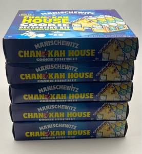 lot 187 image: Lot of 5 Manischewitz Chanukah House Cookie Decorating Kits