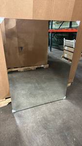 lot 2001 image: Hamilton Hill 30x40 Rectangular Frameless Mirror.