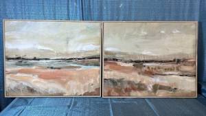 lot 2003 image: Set Of 2 24x30 Canvas Paintings.