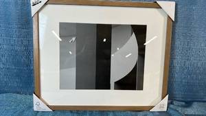 lot 2016 image: Threshold Thin Light Wood Gallery Frame 16x20 Matted To 11x14.