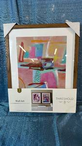 lot 2017 image: Threshold 2 Piece Framed Wall Art 16x20.