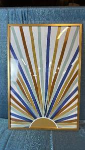 lot 2024 image: Threshold Thin Poster Frame Gold 20x30.